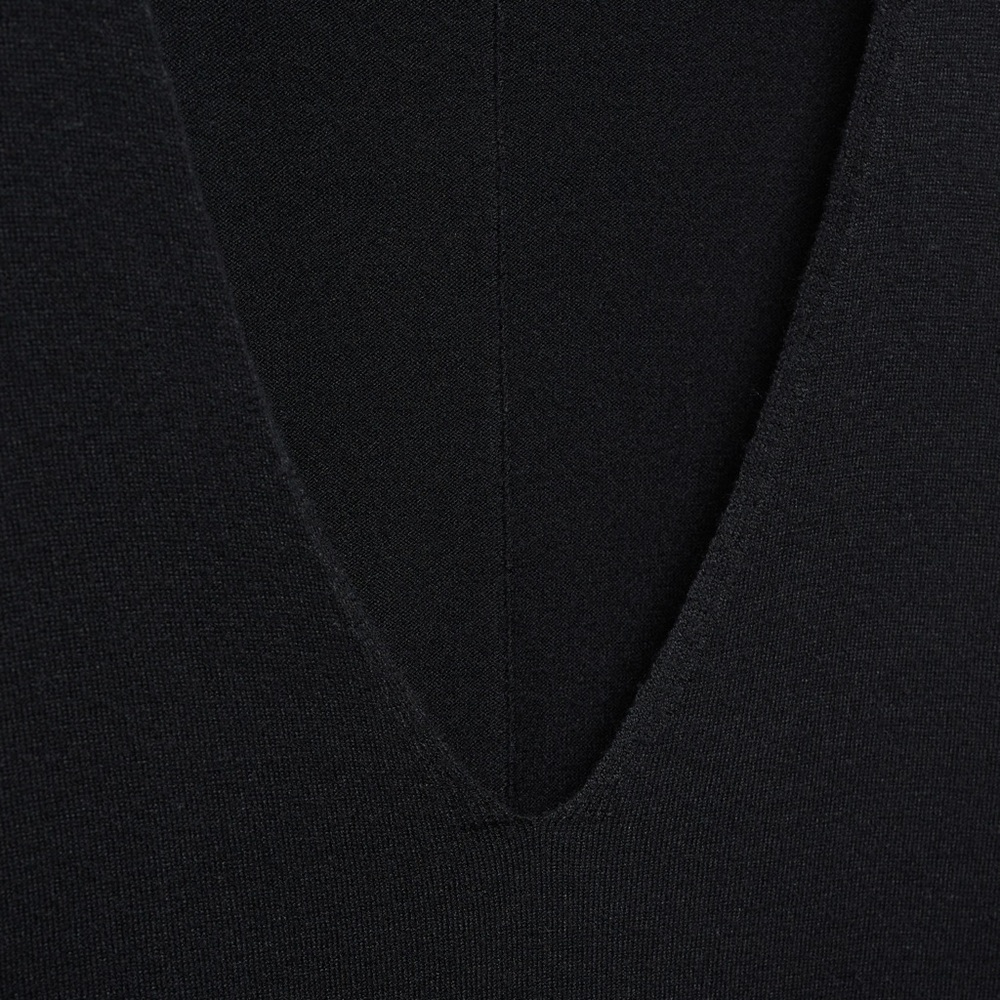 Mango Women’s Black Oversized V-Neck Sweater Long Sleeve Flowy Size M - Picture 5 of 5